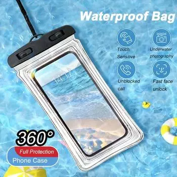 Плавающие водонепроницаемые чехлы для сумок-чехлов для плавания, универсальные чехлы для защиты телефона под водой