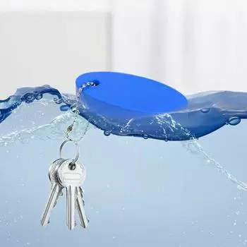 Плавающий брелок для ключей, водонепроницаемый виниловый пенопласт, яркий цвет, овальные поплавковые брелоки, подвеска, легкий буй, легкая идентификация, брелок для парусного каяка жёлтый