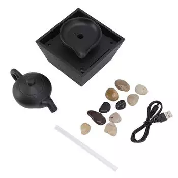 Плавающий чайник, фонтан, украшение, USB 5 В, аккумулятор, блок питания, настольный водопад, украшение