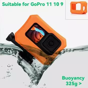 Плавающий чехол для GoPro Hero 13 12 11 10 9 Плавающий чехол с аксессуарами для сноркелинга, серфинга, вейкбординга для GoPro Hero 13 Diving & Snorkeling