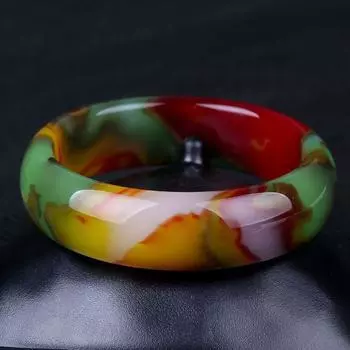 Плавающий цветок цыпленок кроваво-красный золотой цвет проволоки нефритовый браслет женский нефритовый овечий жирный браслет подарок на День матери с подарочной коробкой 54MM