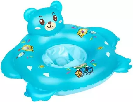 Плавающий детский ножной насос милый для и для младенцев пляжный летний ручной насос в комплекте детское кольцо, поплавок, держатель, медведь, дети, малыши, мальчики, девочки, синий