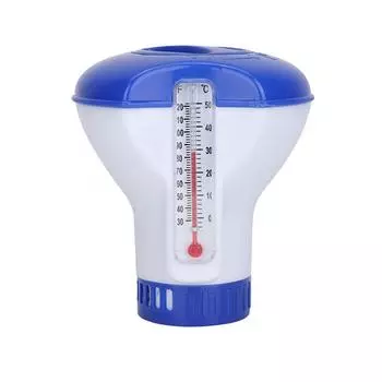 Плавающий дозатор для бассейна с термометром, дезинфицирующий термометр, аксессуары для бассейна