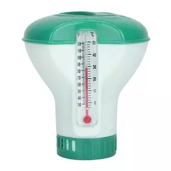 Плавающий дозатор хлора для бассейна, дезинфицирующий насос с термометром