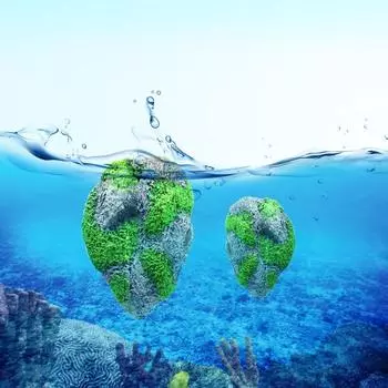 Плавающий камень для украшения аквариума