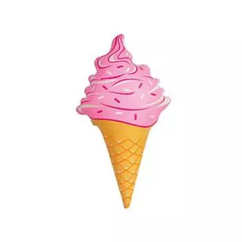 Плавающий круг для плавания в бассейне с мороженым - надувная игровая игрушка в форме розовый