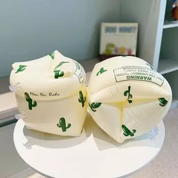 Плавающий круг с рукавами, кольцо для плавания, двойная подушка безопасности, надувной буй для бассейна, нарукавные повязки с принтом из ПВХ, оборудование для плавания для взрослых и детей