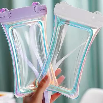 Плавающий лазерный мобильный телефон водонепроницаемая сумка сенсорный экран плавание аквапарк рафтинг мобильный телефон водонепроницаемый чехол с подушкой безопасности