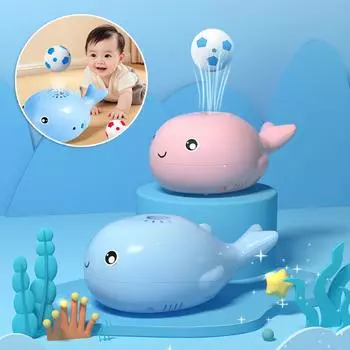 Плавающий мяч-кит, игрушка для тренировки концентрации внимания у детей, раннее образование, интерактивная обучающая игра для малышей, игра для родителей и детей, сенсорная игрушка с левитацией 2 Balls синий