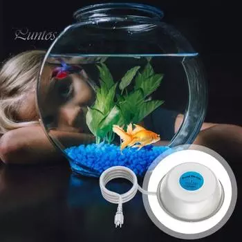 Плавающий нагреватель для пруда из литого алюминия с термостатическим управлением, противообледенитель для садовых прудов и рыбных растений синий