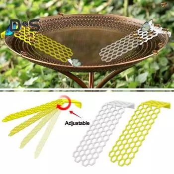 Плавающий пчелиный остров. Пчелиная лестница. Поднос для питья. Поилка для пчел. Водяные станции для бабочек. Ванны для птиц. Уловитель воды для насекомых для жаждущих опылителей. жёлтый