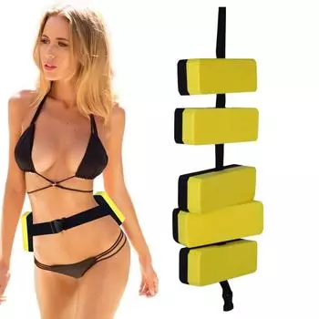 Плавающий пояс для самостоятельного обучения плаванию Плавающий пояс для самостоятельного обучения плаванию Плавающий пояс для тренировок по плаванию EVA Оборудование для взрослых и детей жёлтый