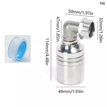 Плавающий шаровой клапан из нержавеющей стали, автоматический клапан башни контроля уровня воды