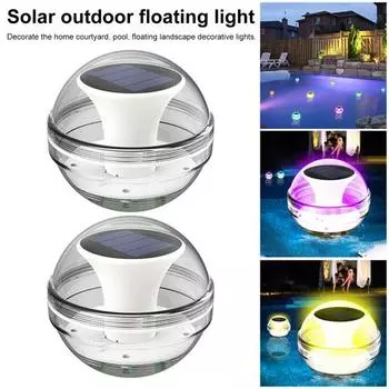 Плавающий светильник на солнечной энергии, IP65, водонепроницаемый, 3 режима, открытый бассейн, пруд, ночник, украшение для садовой вечеринки чистый