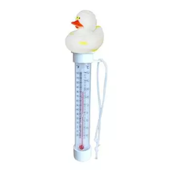 Плавающий термометр для бассейна Легко читаемый Дизайн утки Водный термометр для открытых и закрытых бассейнов, спа, гидромассажных ванн, аквариумов H