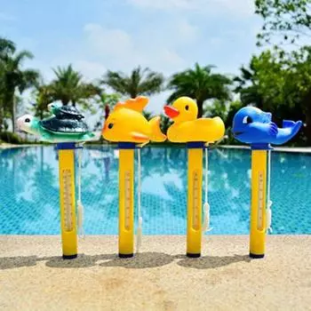 Плавающий термометр для бассейна, термометр для прудовой воды, термометр для детского бассейна, небьющийся, для открытых и закрытых бассейнов, спа, ванн(Черепахи)