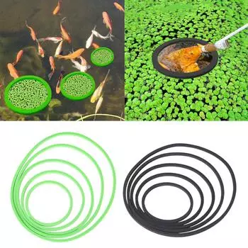 Плавающий загон для растений в аквариуме, 5 шт., плавающие держатели для растений, кольца для кормления рыб для аквариумов 80-200 мм, принадлежности для аквариумов чёрный