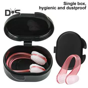 Плавающий зажим для носа, мягкий силиконовый, для занятий водными видами спорта, нескользящий, водонепроницаемый, для дайвинга, душа, подводного плавания, серфинга, зажим для носа для всех возрастов чёрный