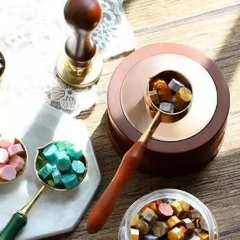 Плавильная печь восковая печать набор для горшка для печи восковая печать подарок своими руками душевная ручная работа скрапбукинг фото для свечи штамп