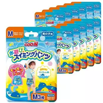 Плавки для мальчиков M Goon 36 шт. x [Размер брюк] (7~12 кг) (3 12) [Корпус продан]