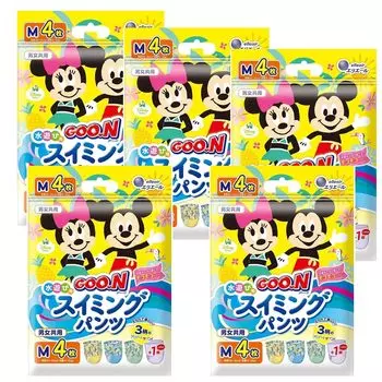 Плавки Goon размер M комплект из 4 шт. x 5 шт. унисекс для игр в воде (6-12 кг)