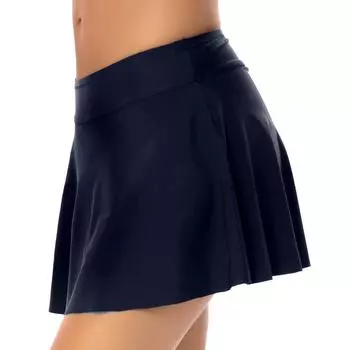 Плавки женские купальники однотонные простые плавки юбка для плавания S синий