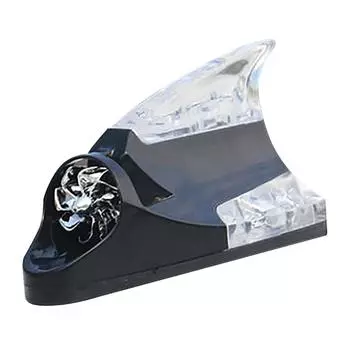 Плавник акулы в верхней части автомобиля, автостайлинг, ветровая энергия, светодиодный предупреждающий мигающий сигнал синий