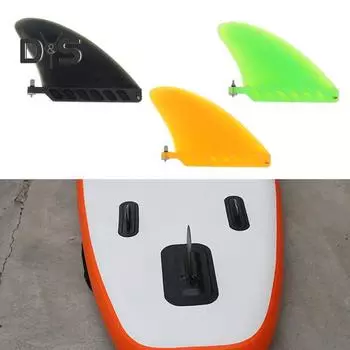 Плавник для серфинга SUP, одинарный центральный плавник, легкие усиленные сменные плавники SUP для лонгборда, доски для серфинга, доски с веслом чёрный