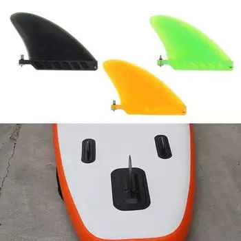 Плавник для серфинга SUP, одинарный центральный плавник, легкие усиленные сменные плавники SUP для лонгборда, доски для серфинга, доски с веслом чёрный