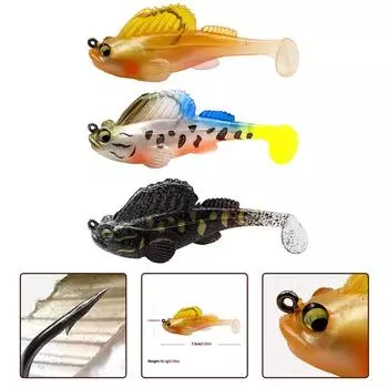 Плавник с мягким телом и веслом на хвосте, приманка для подводного пловца