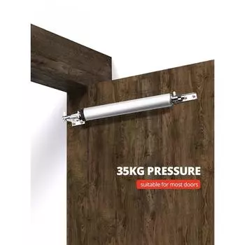 Плавное закрывание автоматический дверной доводчик 35 кг пневматический регулируемый позиционирующий дверной упор защитный дверной держатель фурнитура серебряный