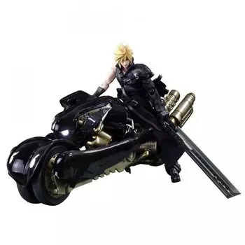 PLAY ARTS Kai FINAL FANTASY VII ADVENT CHILDREN Клауд Страйф Фенрир ПВХ окрашенная подвижная фигурка и