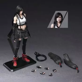 Play Arts Kai Final Fantasy VII Фигурка Тифа Локхарт ПВХ Фигурка Подвижные Соединения Тифа Локхарт Собирайте Игрушки Подарки 28 см without color box