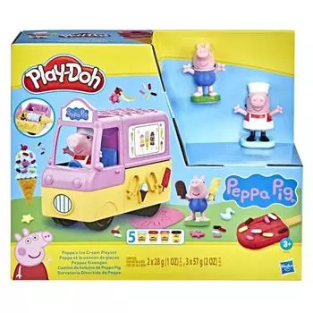 Play-Doh Глина для малышей «Свинка Пеппа» с мороженым, разноцветные, 250 г, корейские игрушки