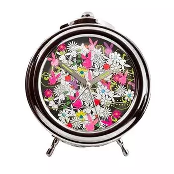 PlayBoy [A3741] - Будильник металлический PlayBoy разноцветный - диаметр 12 см