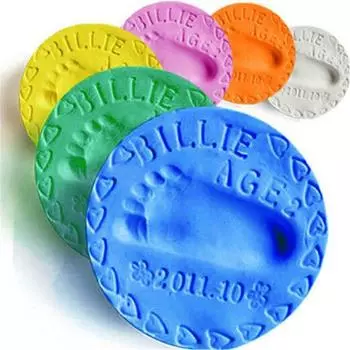 Playdough Baby Care Air Drying Handprint Footprint Imprimt Kid Casting DIY Tool 1 шт 1 pc random