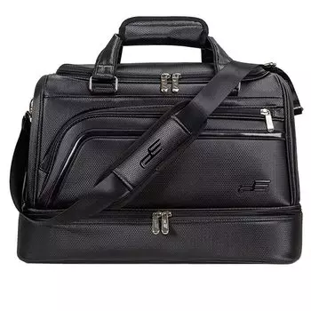 PlayEagle Golf Boston Bag Двухслойная сумка для гольфа Круглая сумка-тоут из искусственной кожи 2WAY с карманом для обуви Водонепроницаемая большая вместимость для спортзала