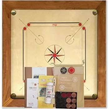 Player the Game Certified Practice Mr. Carrom Board Game 68cm, popular Korean game