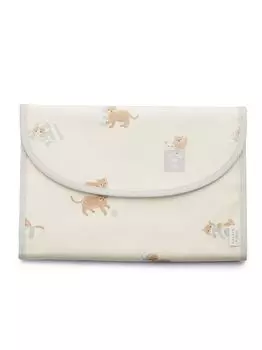 Playful Cat Pattern Maternity Notebook Case L PWGG245714 CRM F [Gelato Pique] Women s
