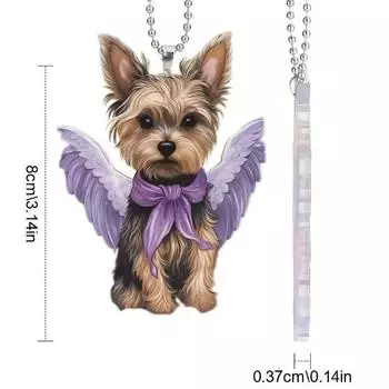 Playful Fun And Acrylic Dog Car Accessory Delightful Backpack Decor For Use Home