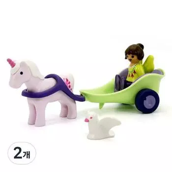 Playmobil 1 2 3 Фея и карета единорога Фигурка 70401, 2 части, популярные игрушки в Корее