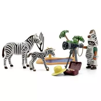 Playmobil Animal Photographer and Zebra 71295, популярные игрушки в Корее