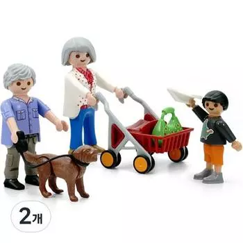 Playmobil Дедушка, бабушка и внук 70990, 2 шт., популярные игрушки в Корее
