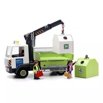 Playmobil Glass Recycling Truck 71431, популярные игрушки в Корее
