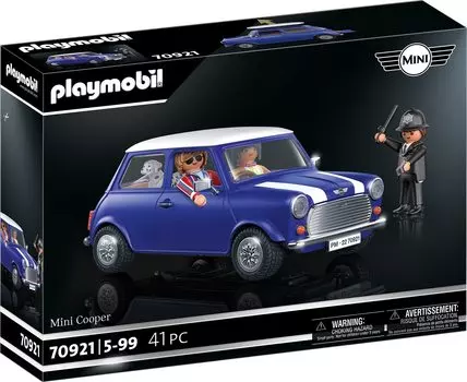 Playmobil Mini Mini Cooper 70921 figure blue total length 18 cm non-scale approx. синий