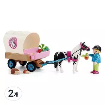 Playmobil Pony Carriage 70998, 2 части, популярные игрушки в Корее