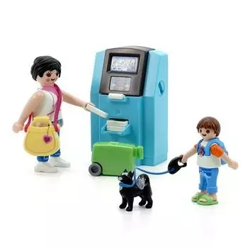 Playmobil Tourist and ATM Figure 70439, 1 piece, popular toys in Korea