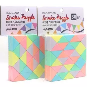 playte macaron змея пазл 36 частей 2p, корейские популярные пазлы