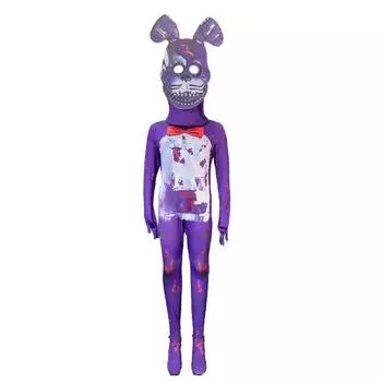 Playtime Poppy Cosplay Costume Cartoon Jumpsuits Halloween Party Performance 110cm