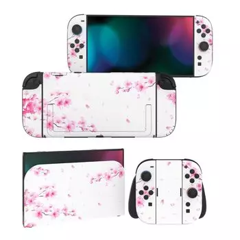 PlayVital Nintendo Switch 2 Консоль и Набор Защитных Наклеек с Настраиваемыми Виниловыми Наклейками для Док-станции Whisper (2025) Joy-Con (2 набора) Наклейки, &